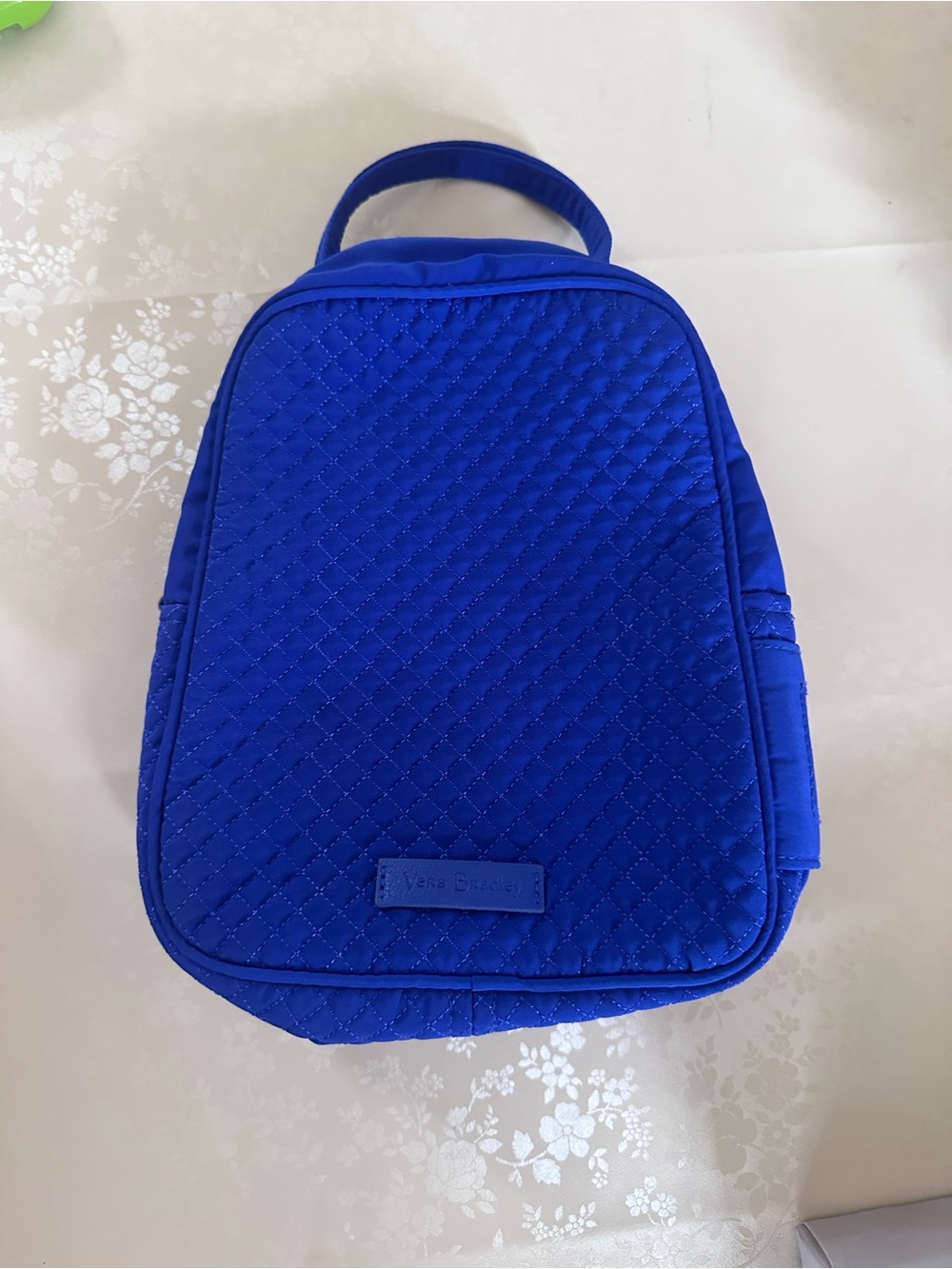 Vera Bradley Quilted Royal Blue lunch box